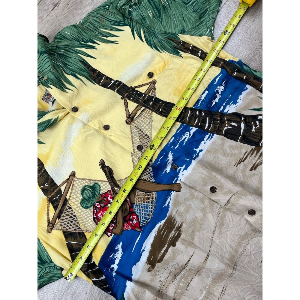 Tori Richard Hawaiian Shirt Mens 2XL Aloha Tropical Floral Camp Classic Car USA - Picture 7 of 12
